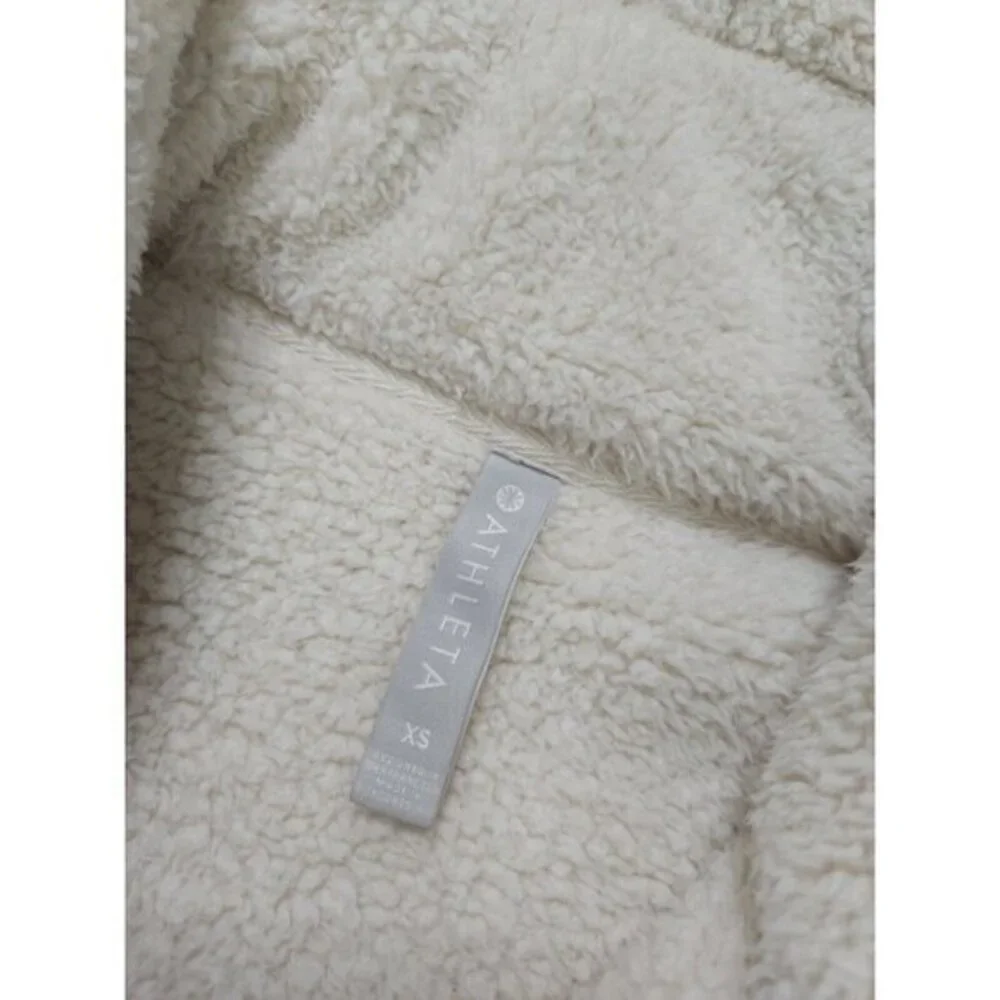 Athleta Talus Sherpa‎ 1/2 Zip Pullover Sweater Womens XS